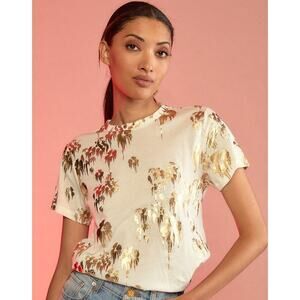 Cynthia Rowley. - Gold Foil T-shirt